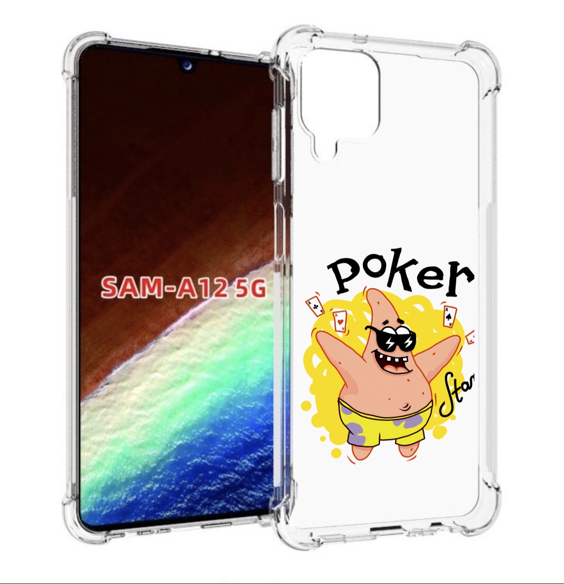 

Чехол MyPads Патрик для Samsung Galaxy A12 (SM-A125F) 2020/21/A12 Nacho SM-A127F, Прозрачный, Tocco