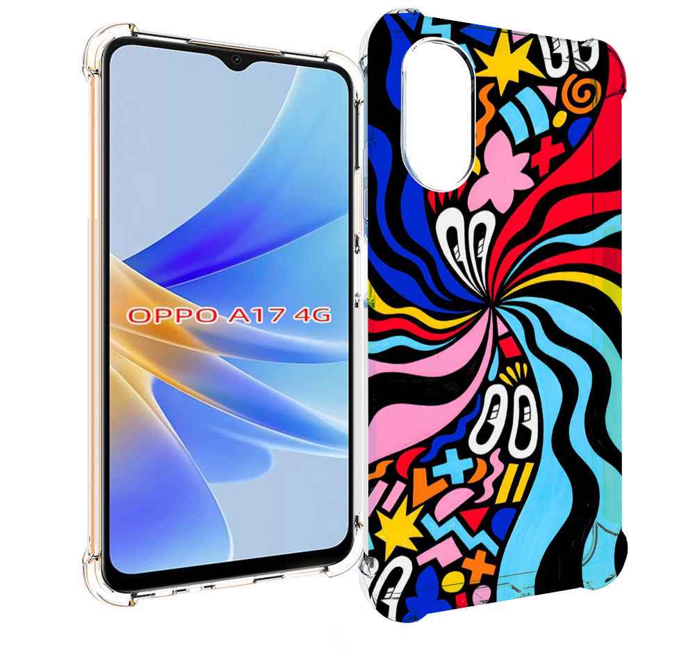 

Чехол MyPads волнистая-абстракция для OPPO A17, Прозрачный, Tocco