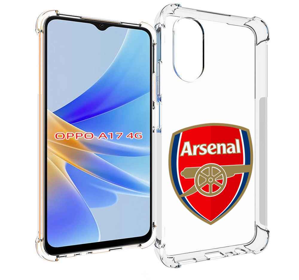 

Чехол MyPads ФК Арсенал логотип для OPPO A17, Прозрачный, Tocco