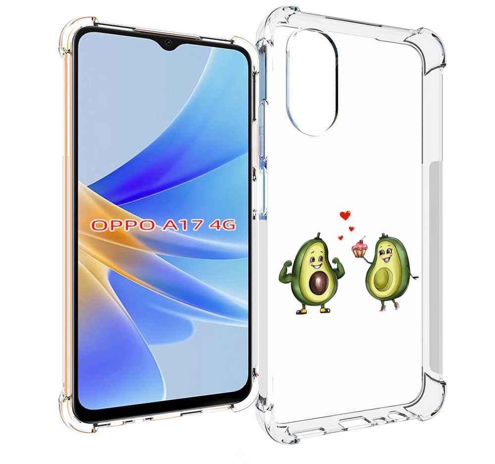 

Чехол MyPads влюбленные-авокадо для OPPO A17, Прозрачный, Tocco
