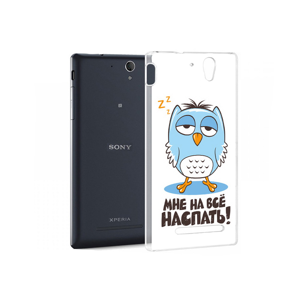 

Чехол MyPads Tocco для Sony Xperia C5 Ultra Мне на все наспать (PT16261.253.120), Прозрачный, Tocco