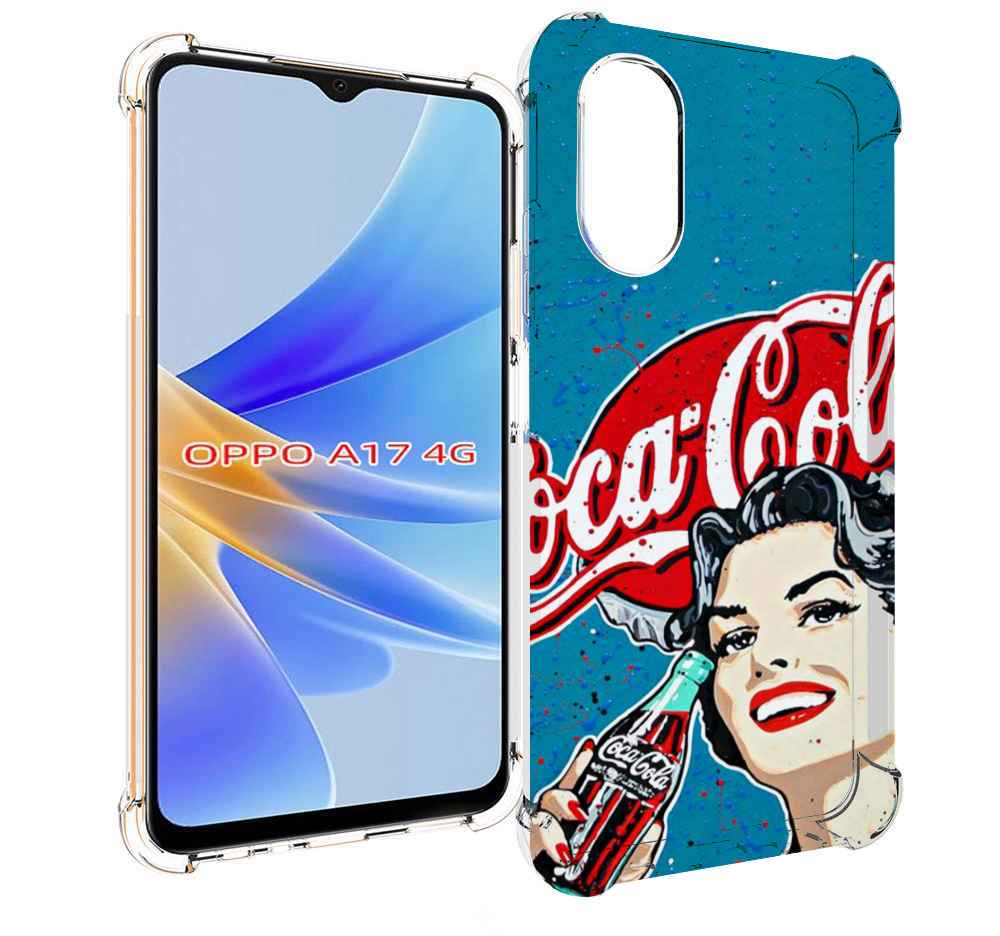 

Чехол MyPads вкусная кола картинка для OPPO A17, Прозрачный, Tocco