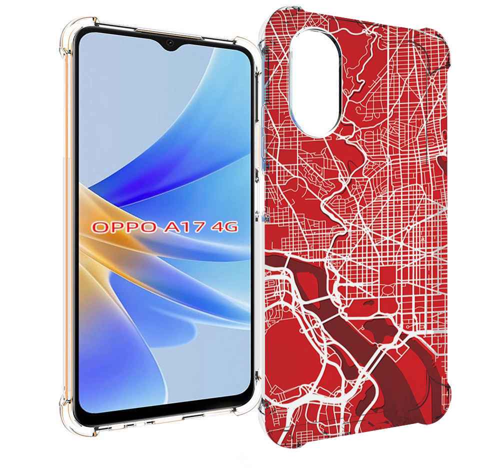 

Чехол MyPads векторная-карта для OPPO A17, Прозрачный, Tocco