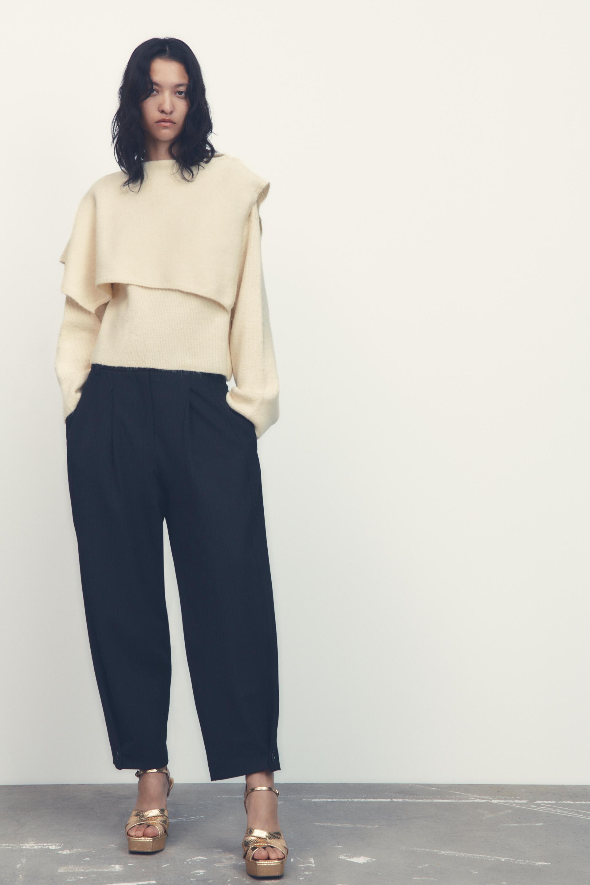 

Джемпер женский ZARA 06771143 бежевый M (доставка из-за рубежа), 06771143