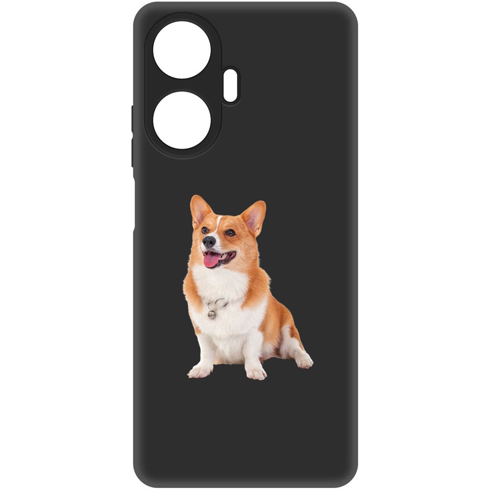 

Чехол-накладка Софт Корги для Realme C55, Черный