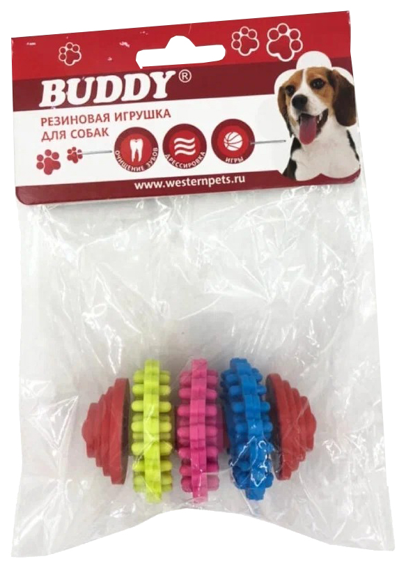 

Игрушка для собак Buddy dental рэгби, резиновая, 12,5 см