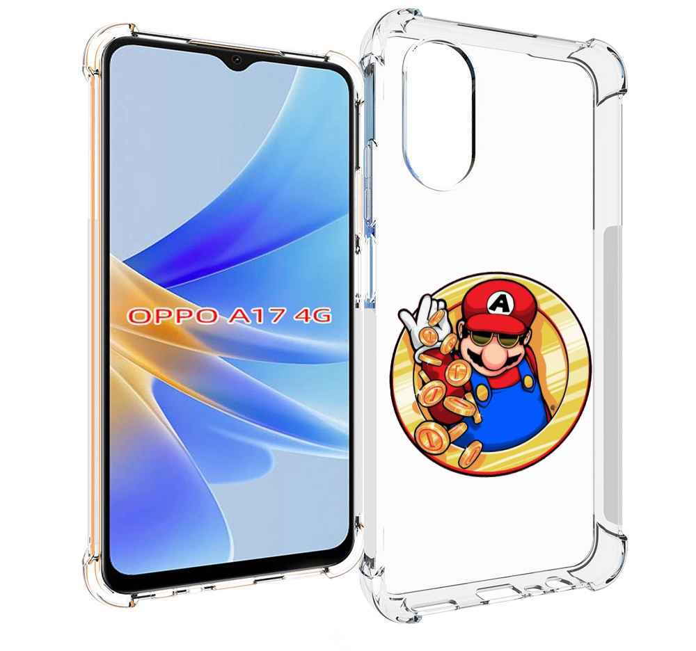 

Чехол MyPads богатый марио для OPPO A17, Прозрачный, Tocco