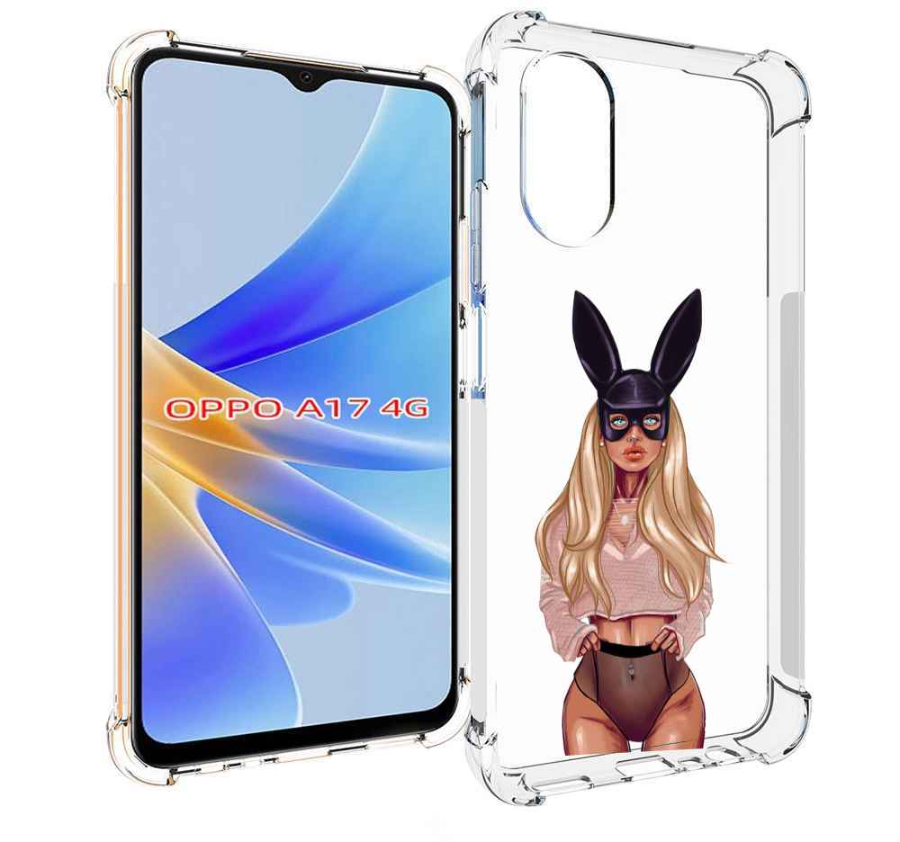 

Чехол MyPads блондинка-с-ушками женский для OPPO A17, Прозрачный, Tocco