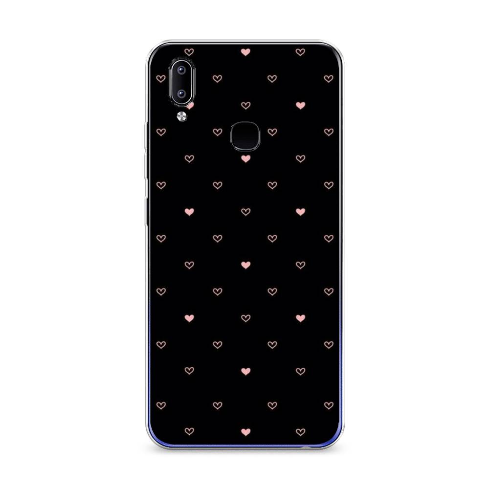 

Чехол Awog на Vivo Y93/Y93 lite "Черный фон и сердечки", Разноцветный, 263950-3
