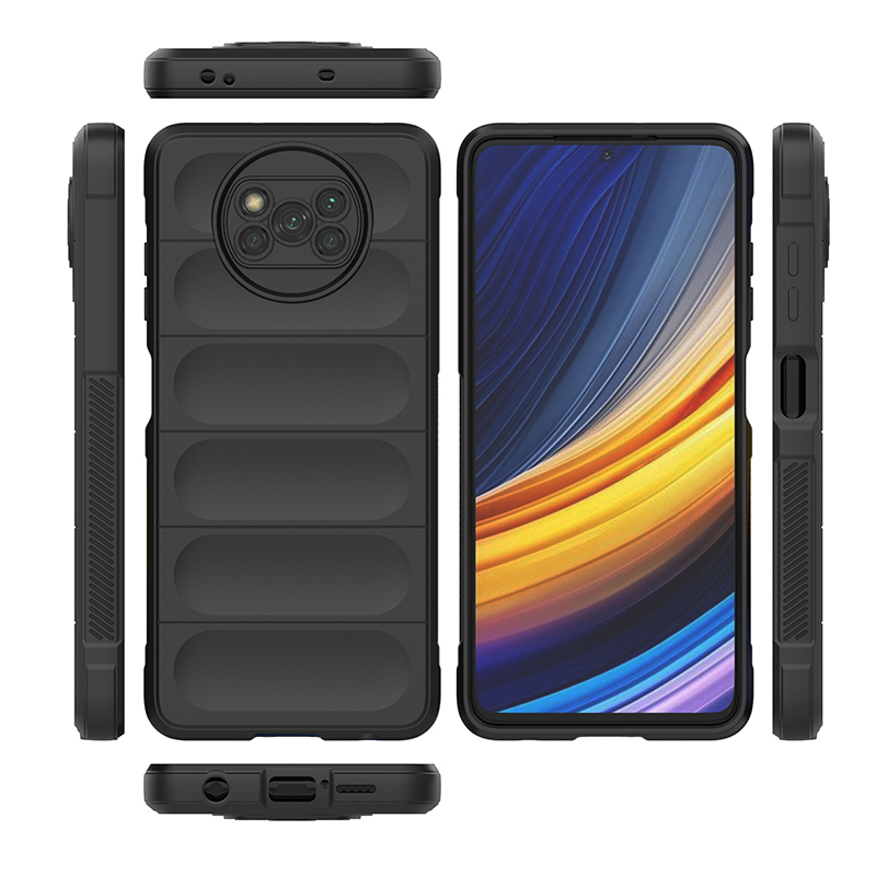 фото Чехол flexible case для xiaomi poco x3 pro / x3 nfc (черный) black panther