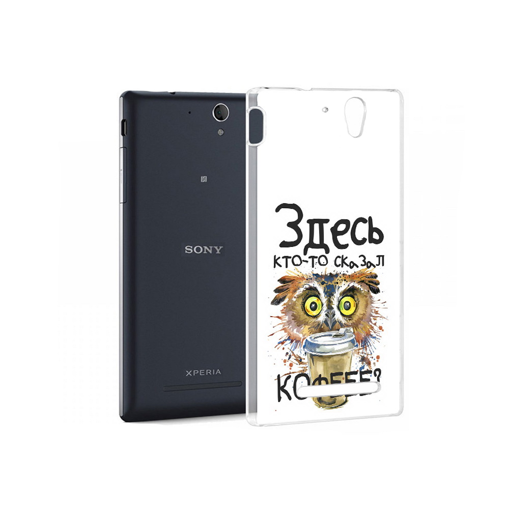 

Чехол MyPads Tocco для Sony Xperia C5 Ultra Любительница кофе (PT16261.253.111), Прозрачный, Tocco