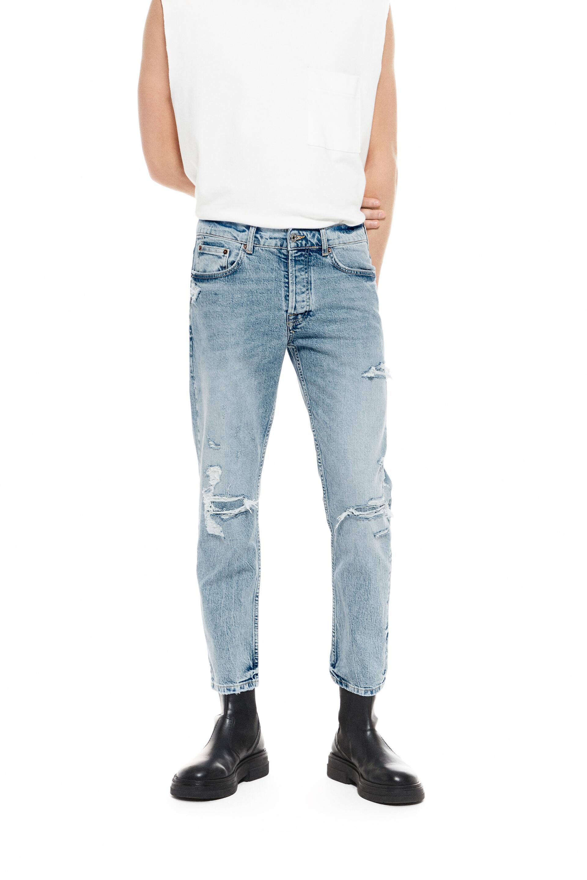 

Джинсы мужские ZARA 06688411 синие 44 (доставка из-за рубежа), Синий, 06688411