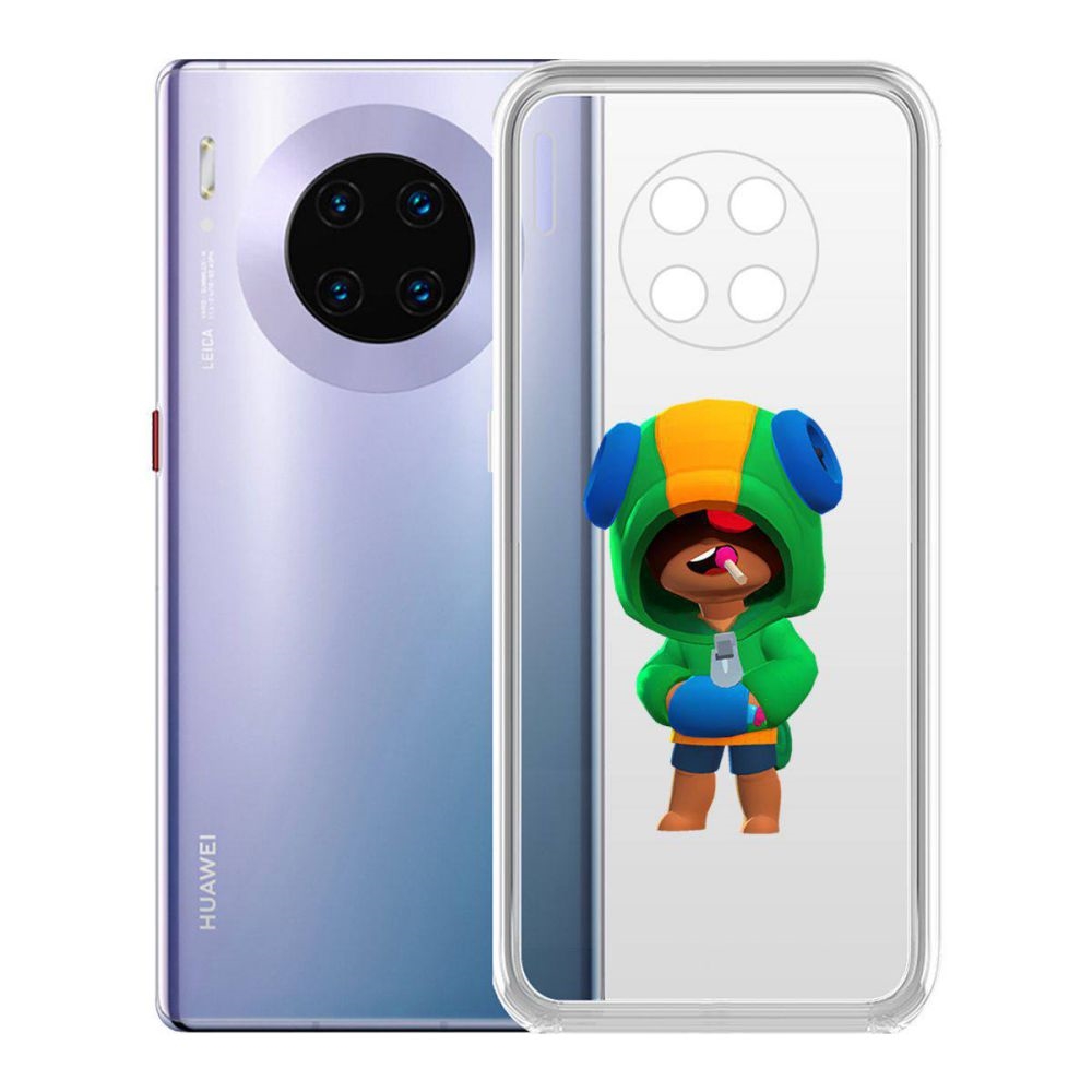 

Чехол-накладка Brawl Stars-Леон для Huawei Mate 30, Прозрачный