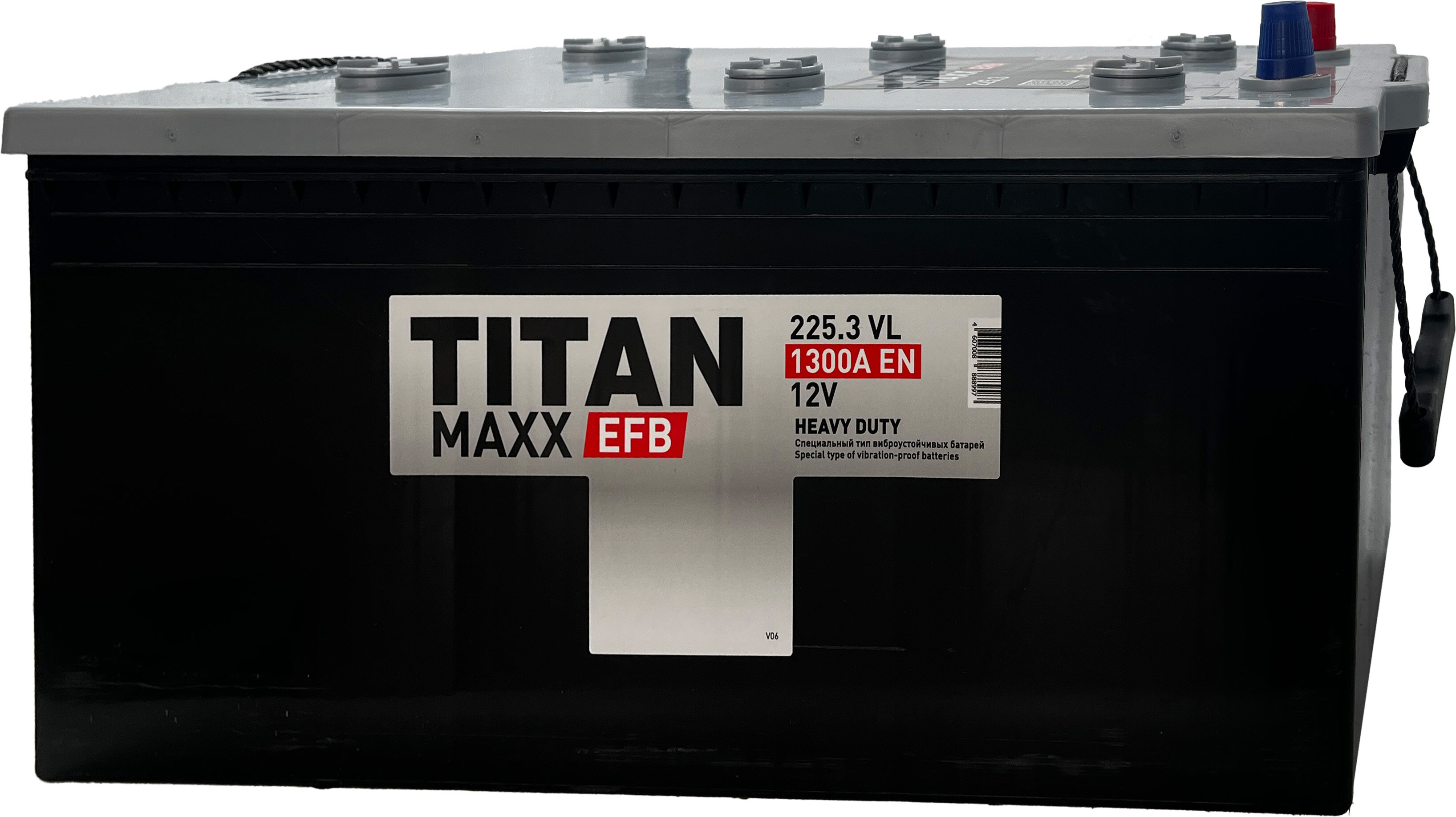 

Аккумулятор для автомобиля TITAN Махх 225 Ач 1300 А прямая полярность, конус, Махх