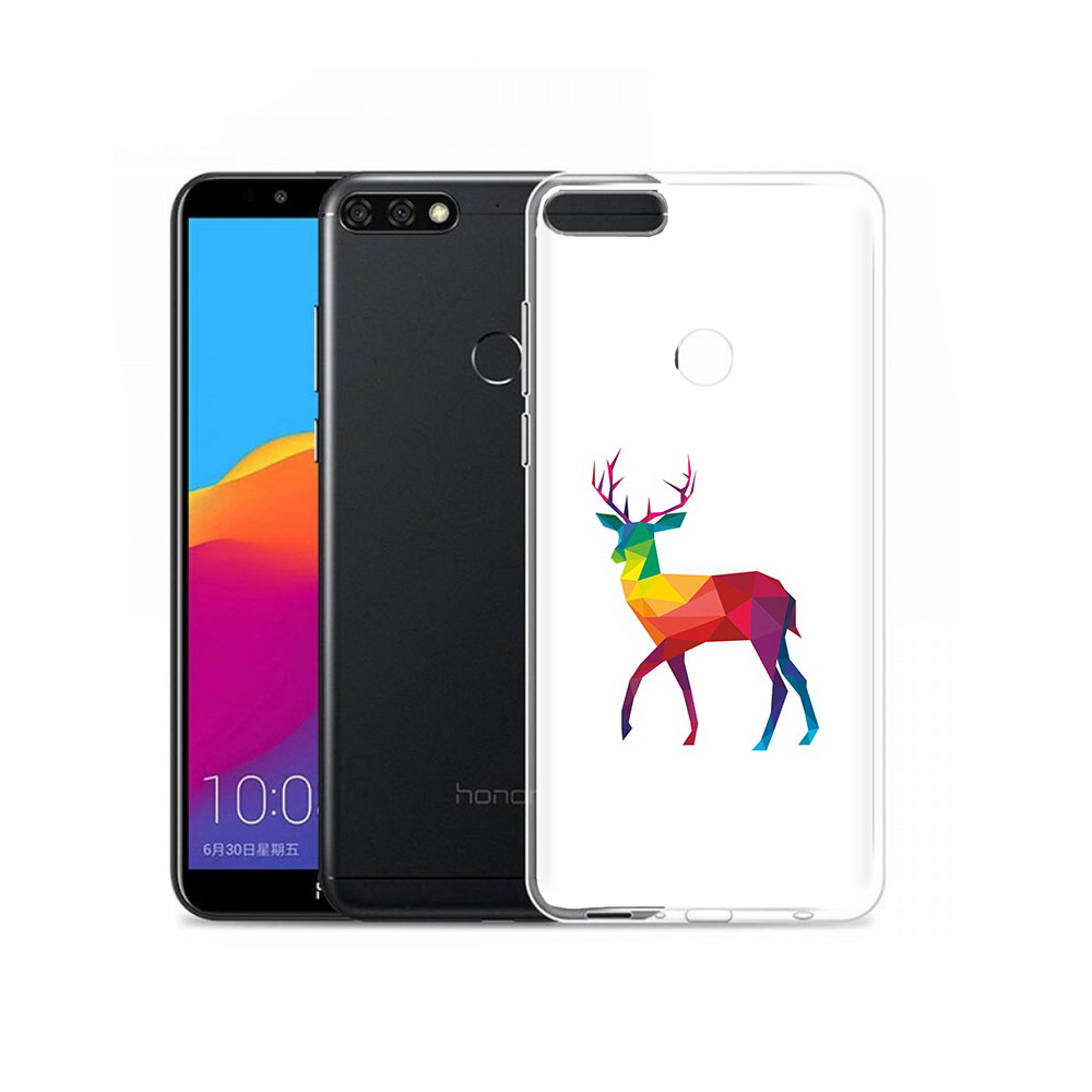 

Чехол MyPads Tocco для Honor 7C Pro геометрический олень (PT113786.47.286), Прозрачный, Tocco