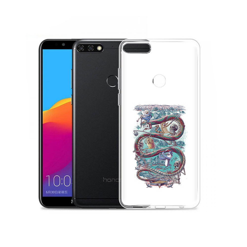 

Чехол MyPads Tocco для Honor 7C Pro время приключений страшилка (PT113786.47.280), Прозрачный, Tocco
