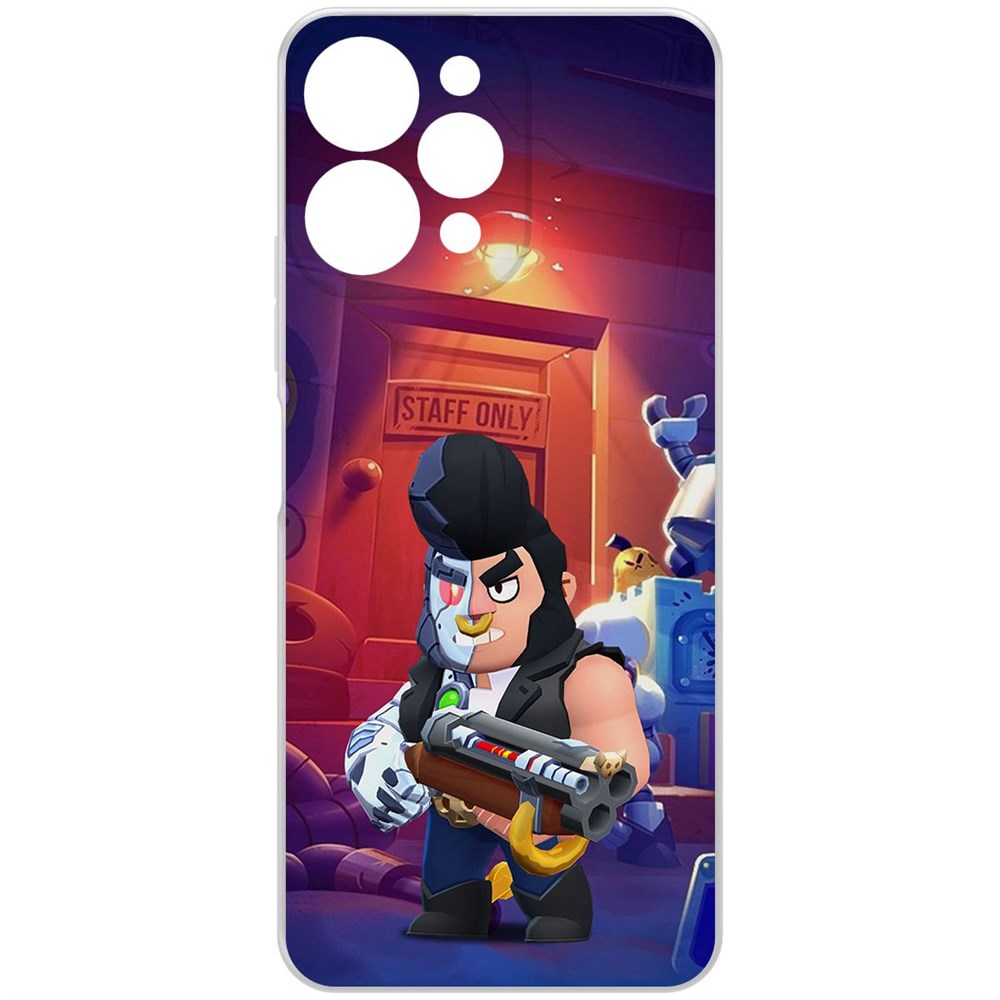 

Чехол-накладка Brawl Stars-Б-800 для Xiaomi Redmi 12, Прозрачный