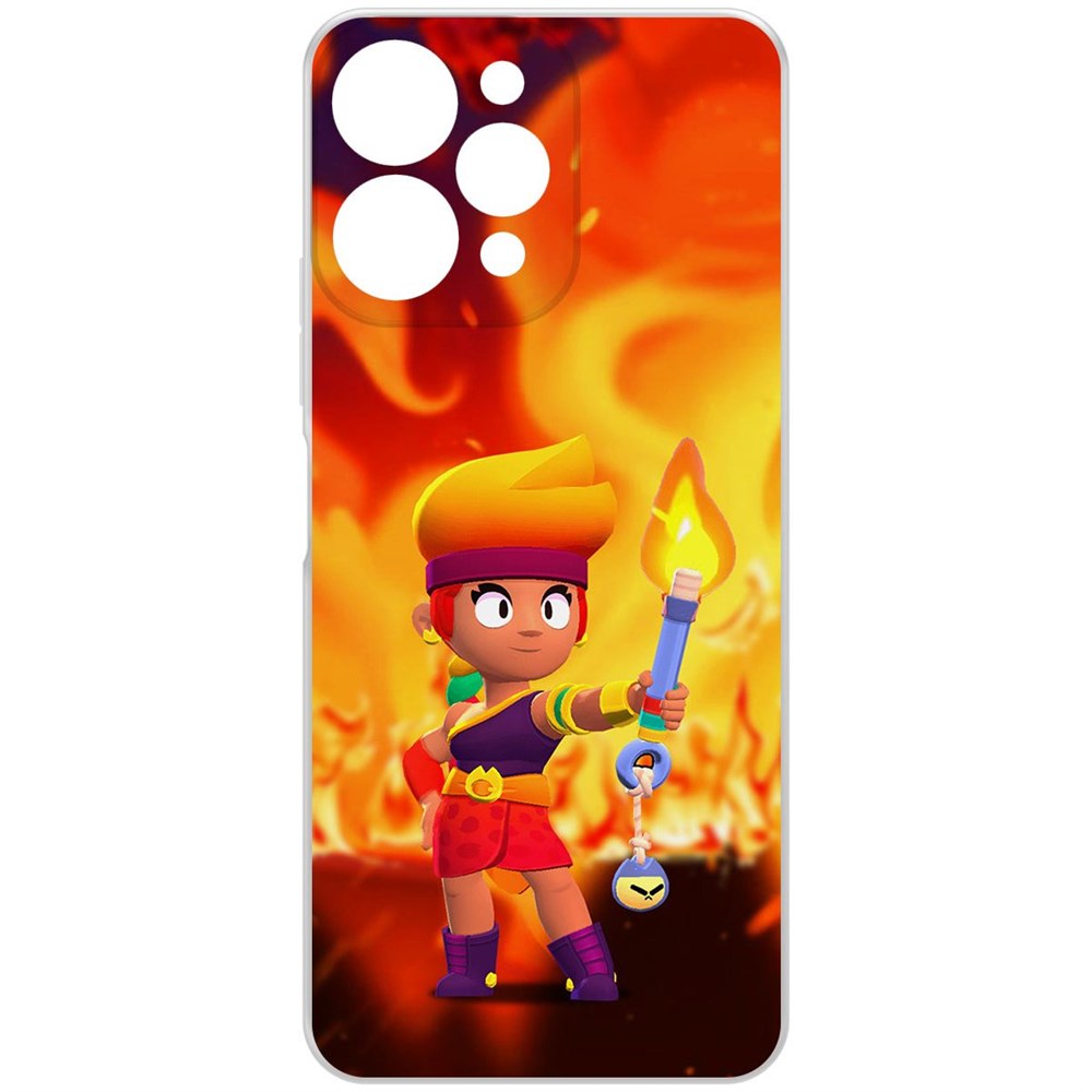 

Чехол-накладка Brawl Stars-Амбер для Xiaomi Redmi 12, Прозрачный