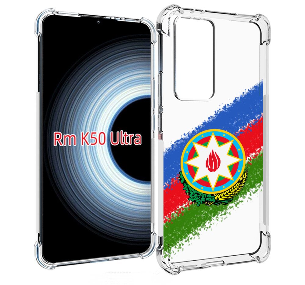 

Чехол MyPads герб флаг Азербайджана для Xiaomi 12T / Redmi K50 Ultra, Прозрачный, Tocco