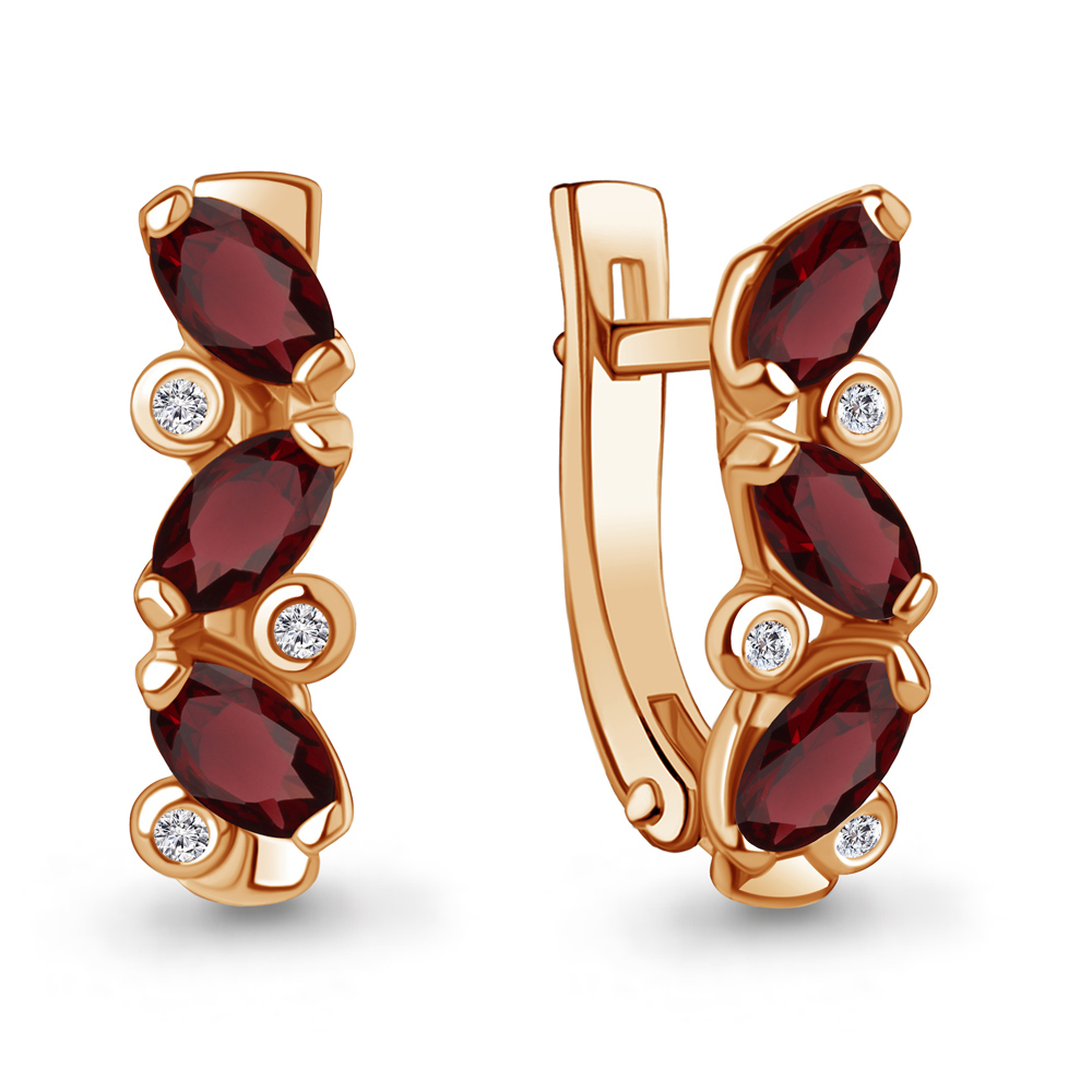 

Серьги из серебра с гранатом Aquamarine 4415803_925_з, 4415803_925_з