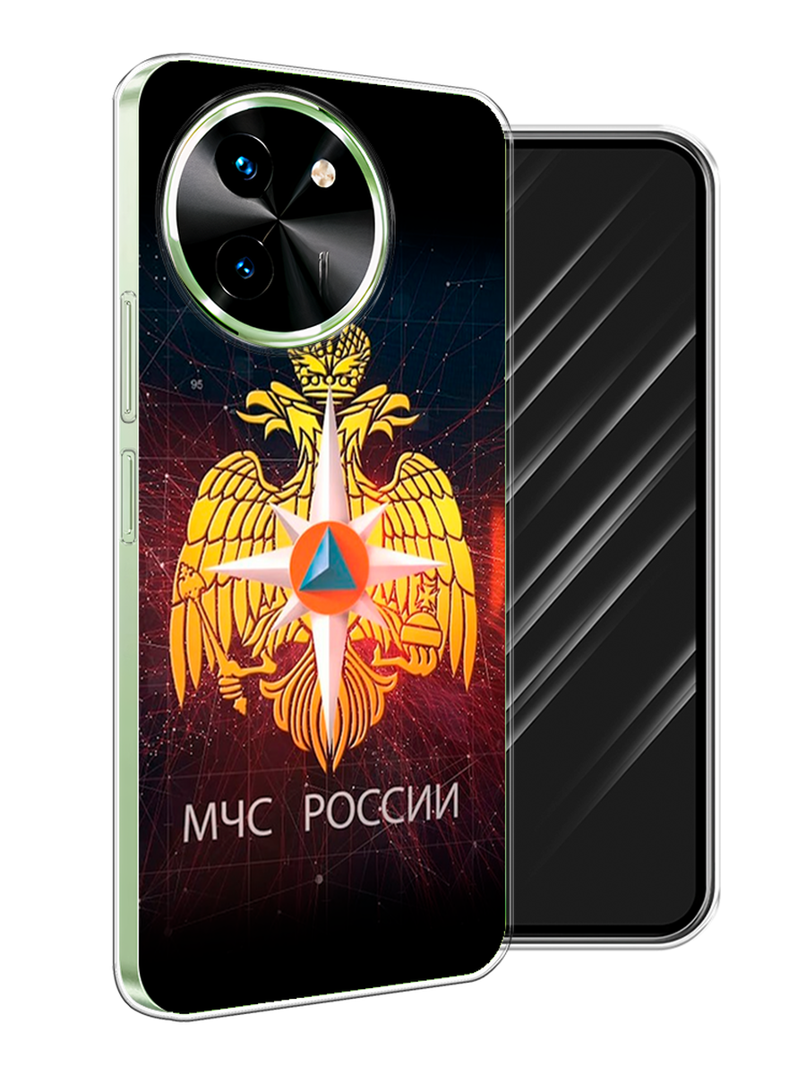 

Чехол Awog на Vivo T3x/Y38 5G "МЧС России", Черный;желтый;красный, 2610650-1