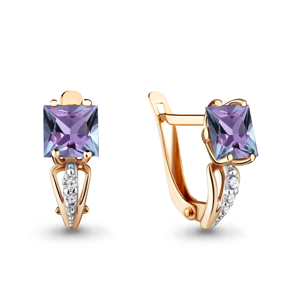 

Серьги из серебра с алекситом Aquamarine 4414525А_925_з, 4414525А_925_з