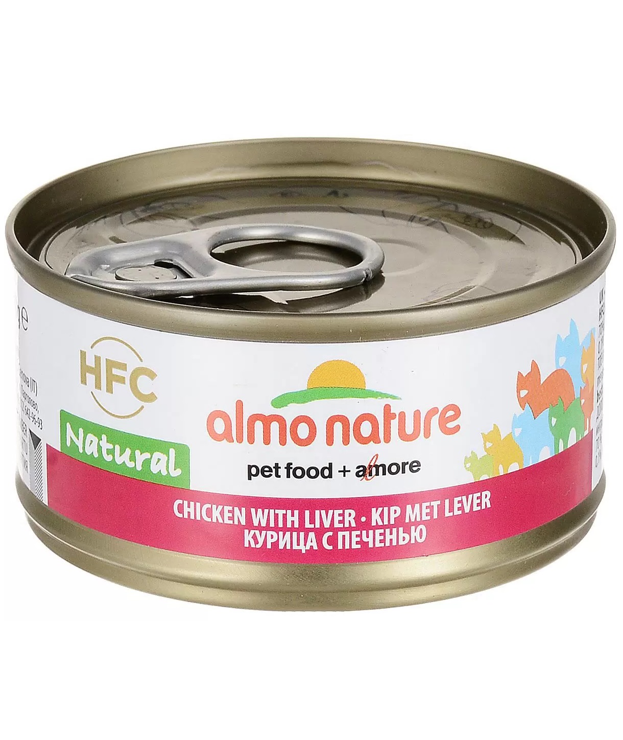 

Консервы для кошек Almo Nature HFC Legend, курица с печенью, 24 шт по 70 г, HFC Natural