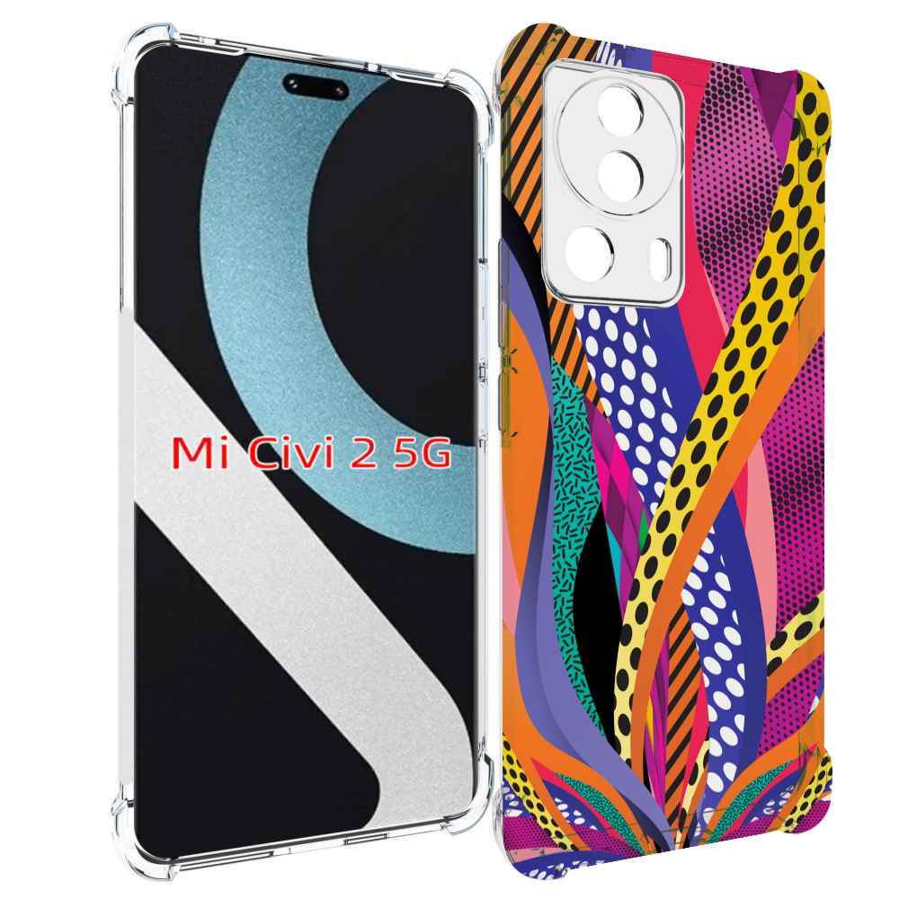 

Чехол MyPads разноцветные щупальца для Xiaomi Civi 2, Прозрачный, Tocco