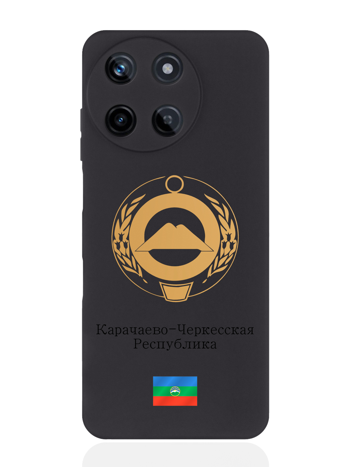 

чехол SignumCase для Realme 11 5G Золотой Герб Карачаево-Черкесской Республики, Разноцветный, Realme 11 5G