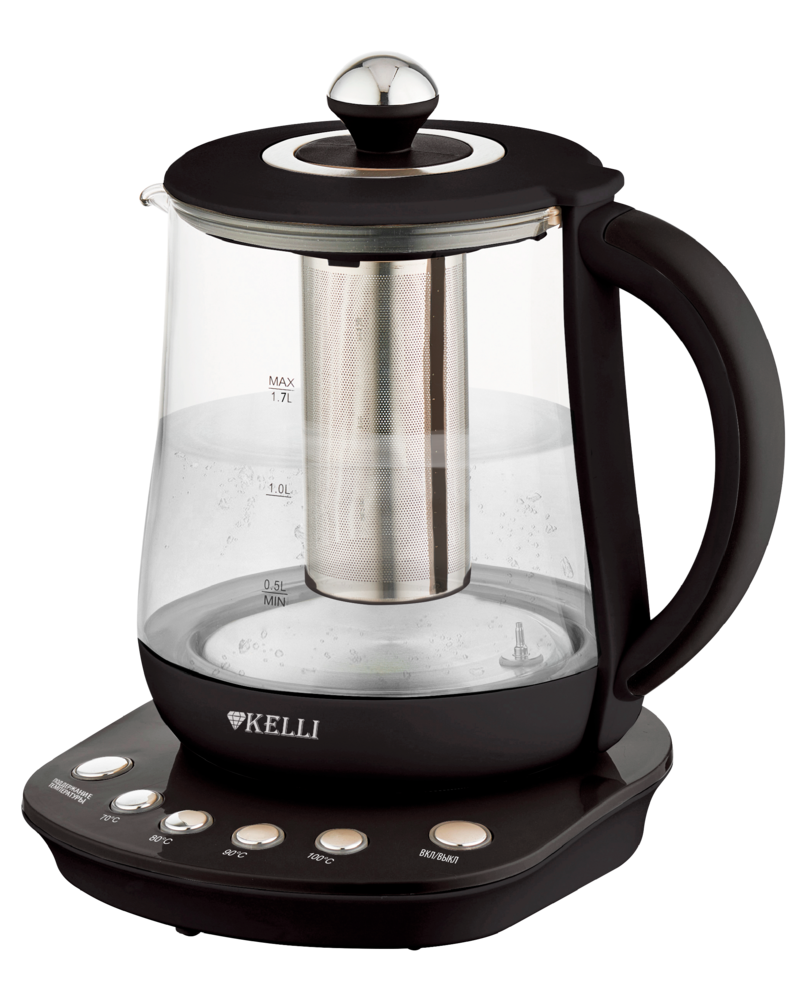 

Чайник электрический KELLI KL-1377 1.7 л черный, KL-1377