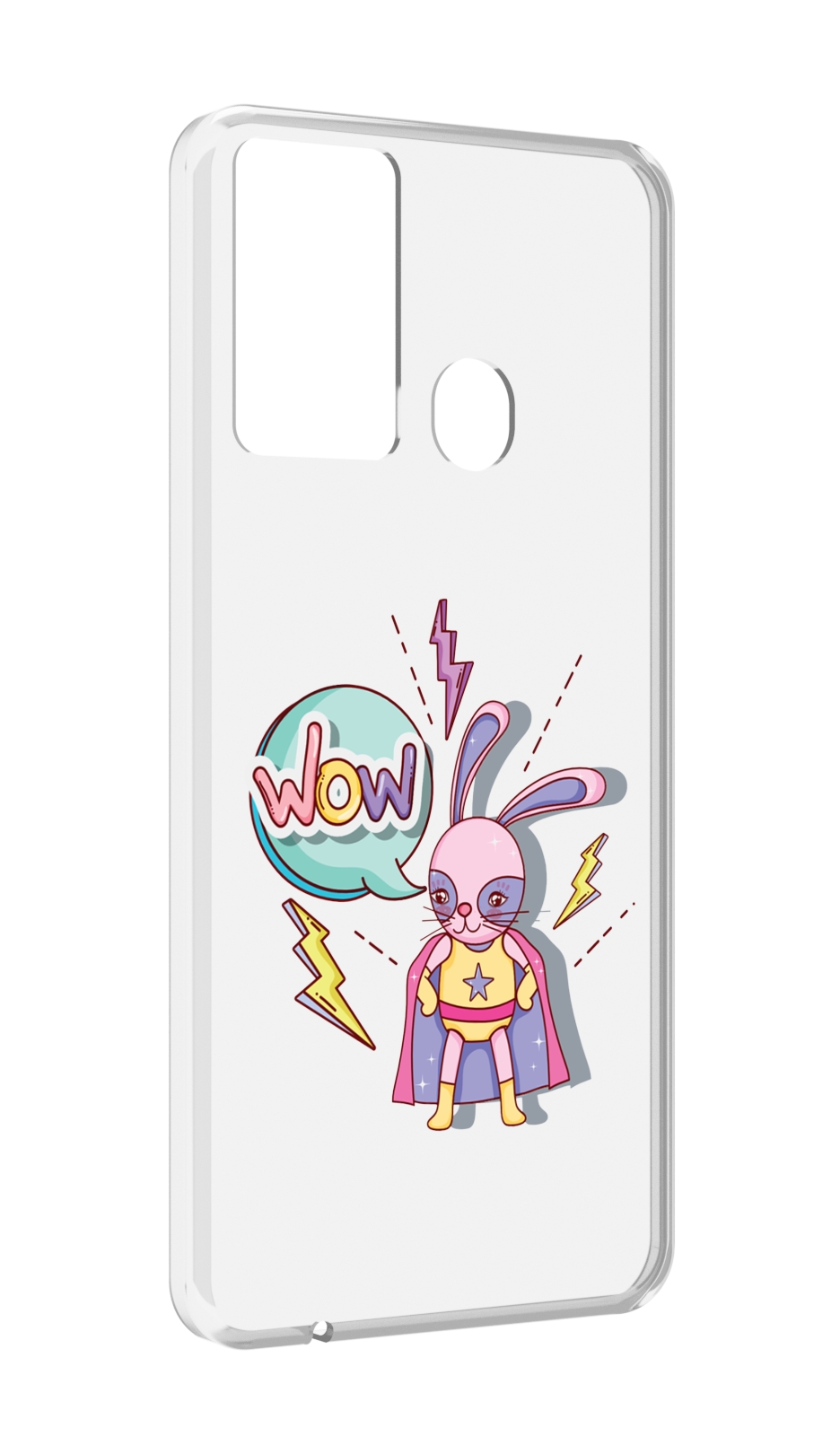 

Чехол MyPads Вау для Itel P37/Itel Vision 2S, Прозрачный, Tocco