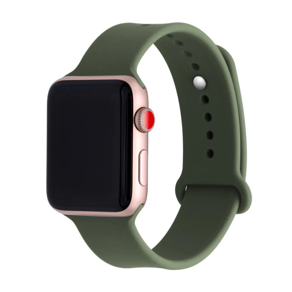 

Ремешок силиконовый для Apple Watch 44мм, зеленый