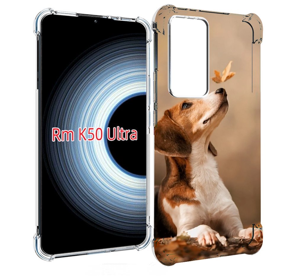 

Чехол MyPads бигль-собака для Xiaomi 12T / Redmi K50 Ultra, Прозрачный, Tocco