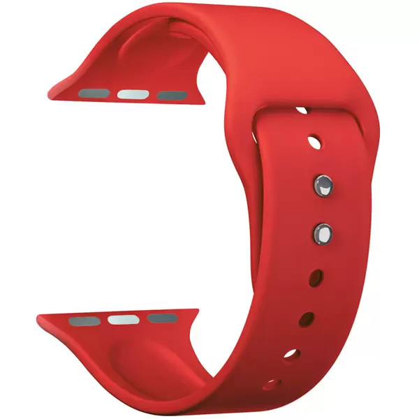 

Ремешок силиконовый для Apple Watch 44мм, красный