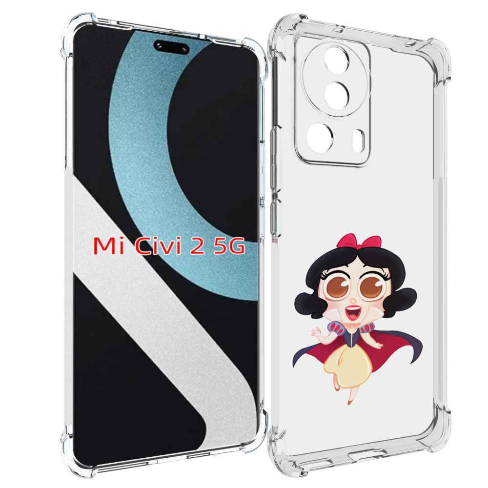 

Чехол MyPads принцеска-нарисованная женский для Xiaomi Civi 2, Прозрачный, Tocco