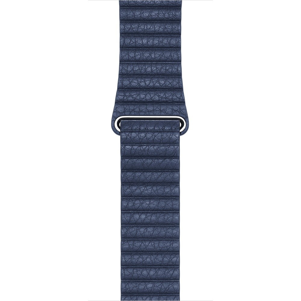 

Ремешок кожаный для Apple Watch 44мм, синий