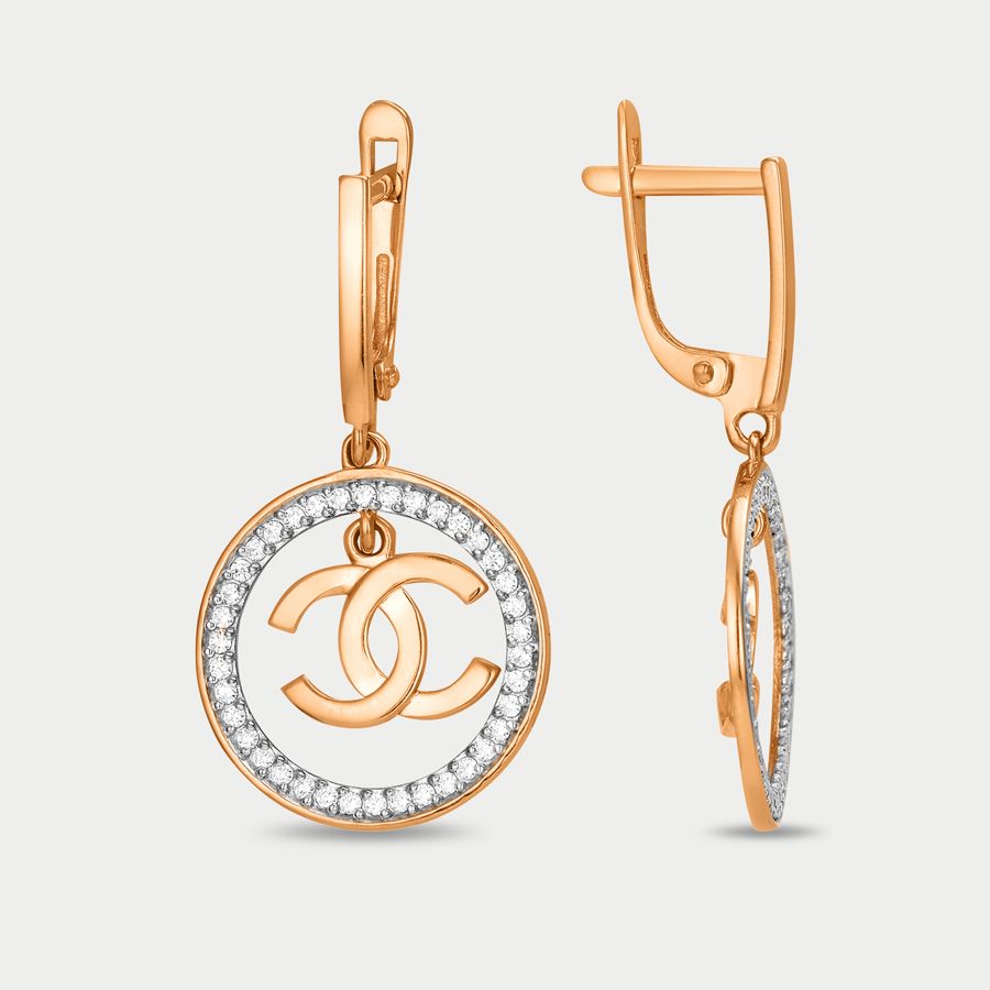

Серьги из золота с фианитом GOLD CENTER 40215500, 40215500
