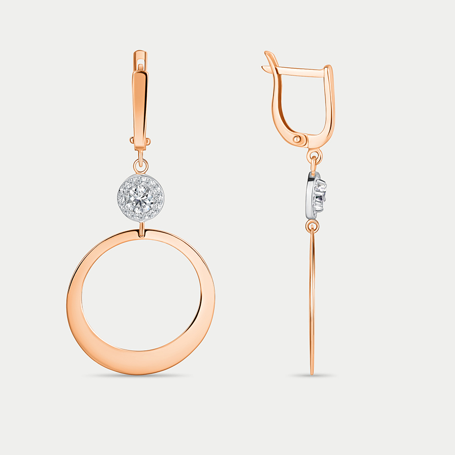 

Серьги из золота с фианитом GOLD CENTER 11323, 11323