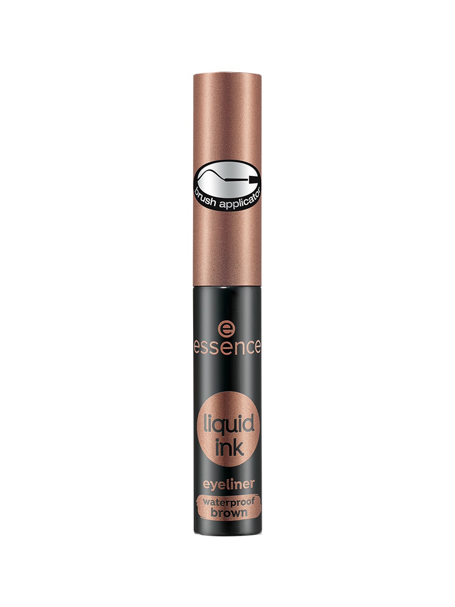 фото Подводка для глаз essence liquid ink eyeliner wp водостойкая ash brown, коричневый т.02