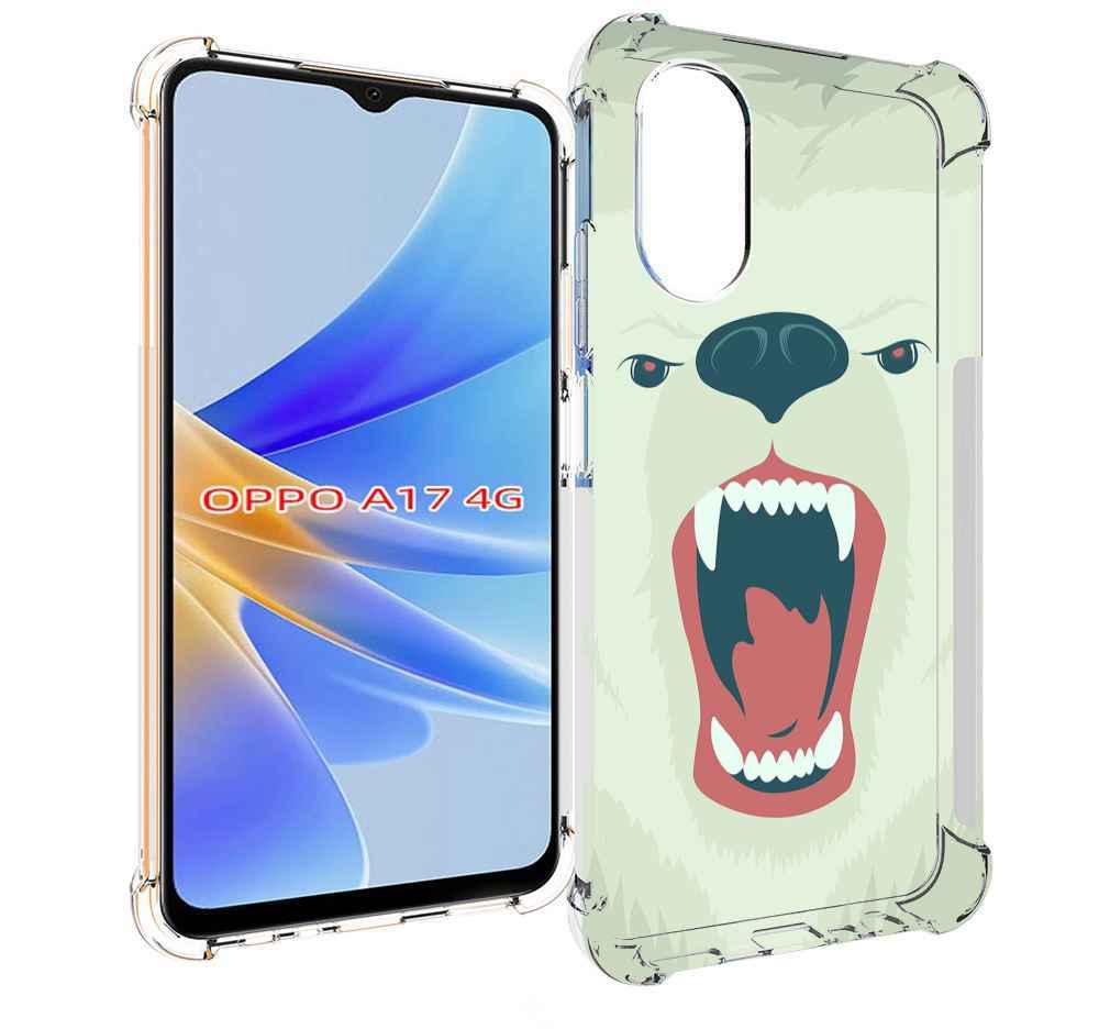 

Чехол MyPads белый-медведь для OPPO A17, Прозрачный, Tocco