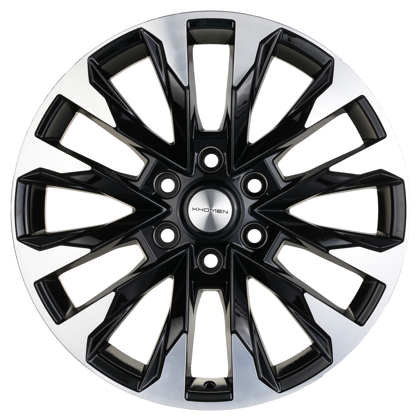 

Диск Khomen Wheels KHW2010 8х20 6x139.7 ET36 d100,1 BLACK-FP 1шт, Серебристый;черный, KHW2010