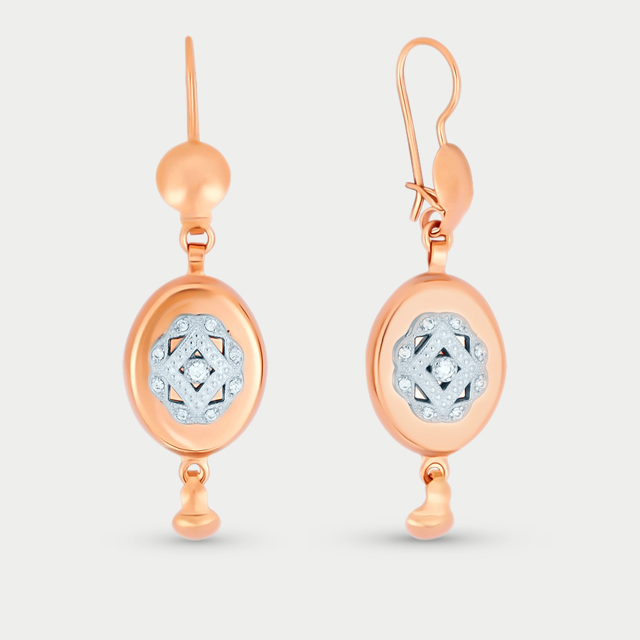 

Серьги из золота с фианитом GOLD CENTER 2703, 2703