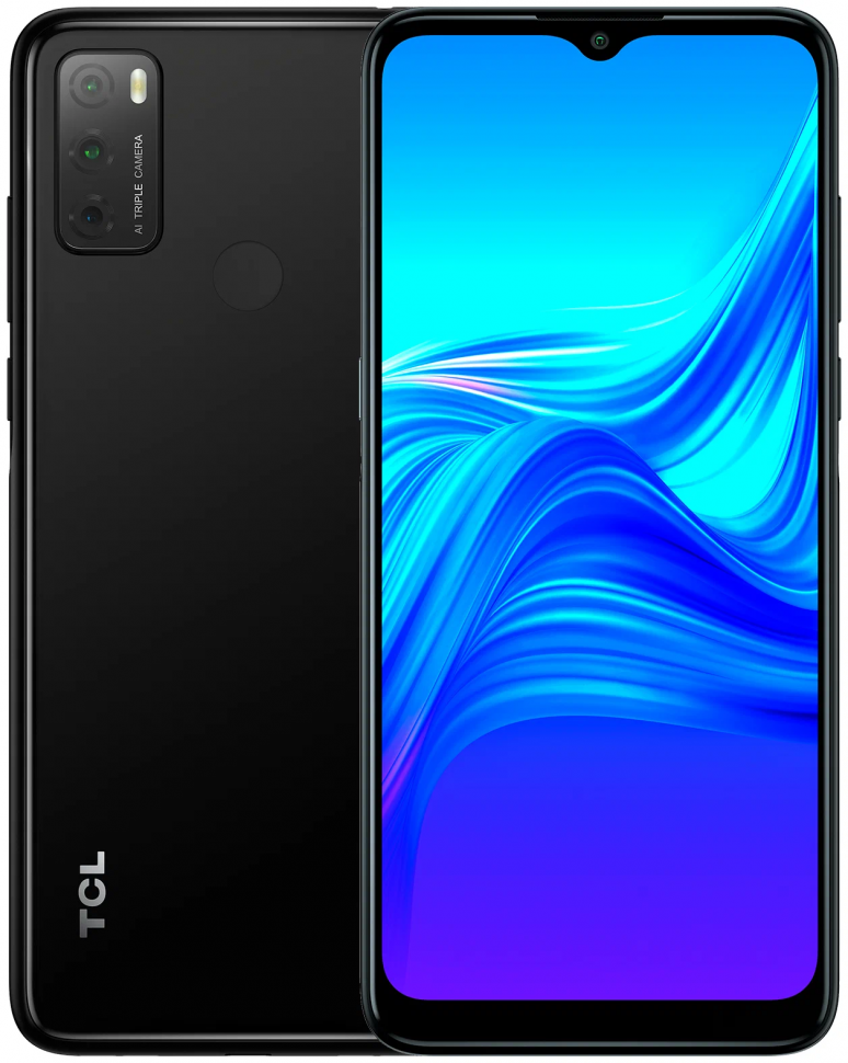 фото Смартфон tcl 20y/4+64gb/черный (6156h_jewelry black)