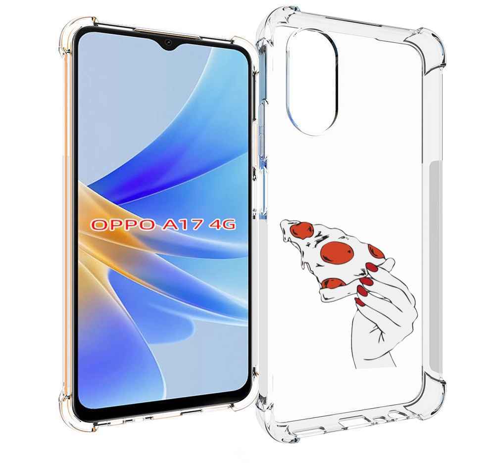 

Чехол MyPads белая-пицца для OPPO A17, Прозрачный, Tocco