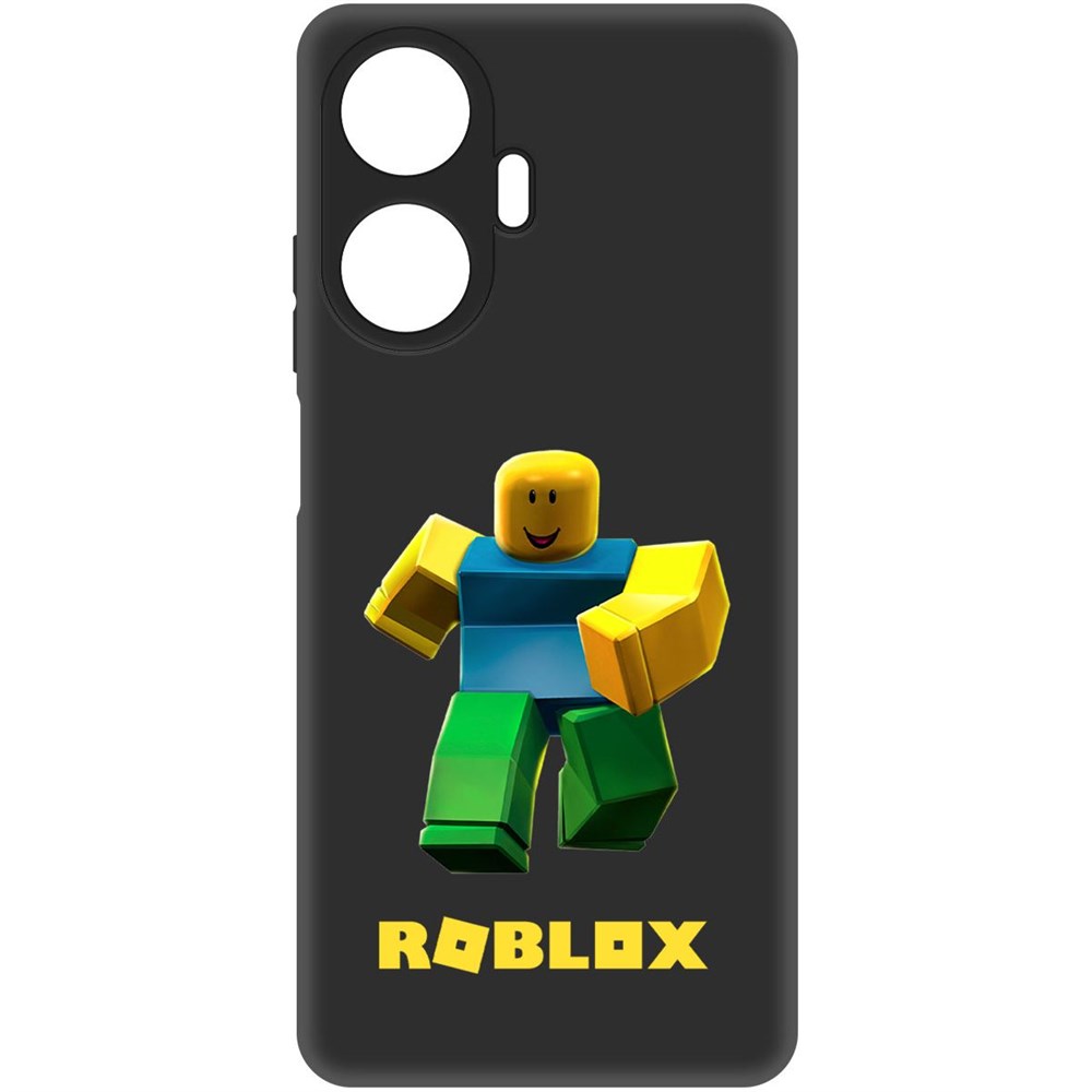 

Чехол-накладка Софт Roblox-Классический Нуб для Realme C55, Черный