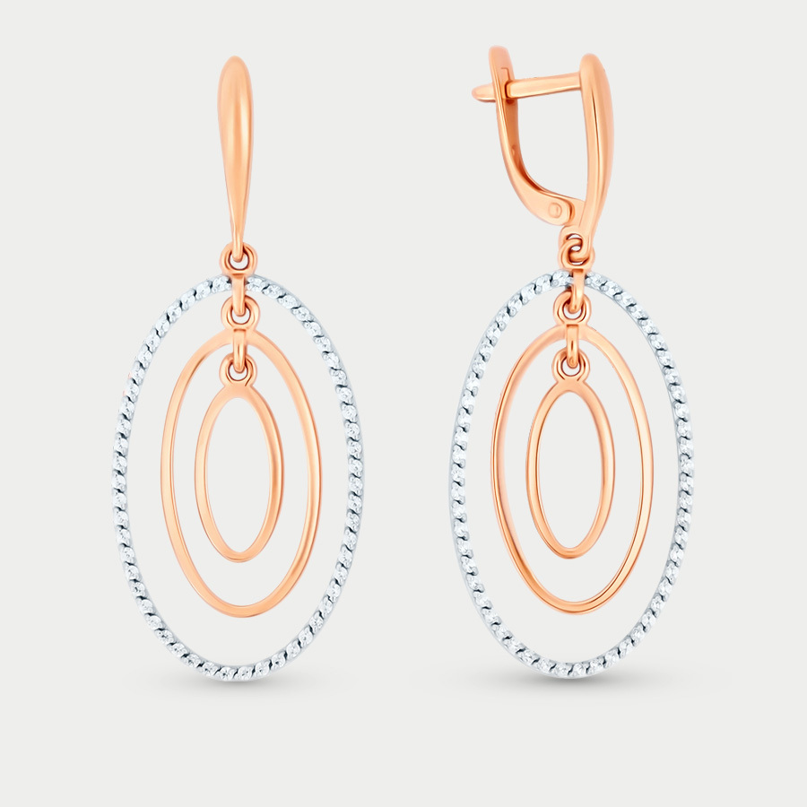 

Серьги из золота с фианитом GOLD CENTER 004102-1102, 004102-1102