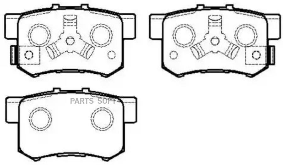 

Колодки Тормозные Дисковые Honda: Cr-V 04.9- HSB HP8163