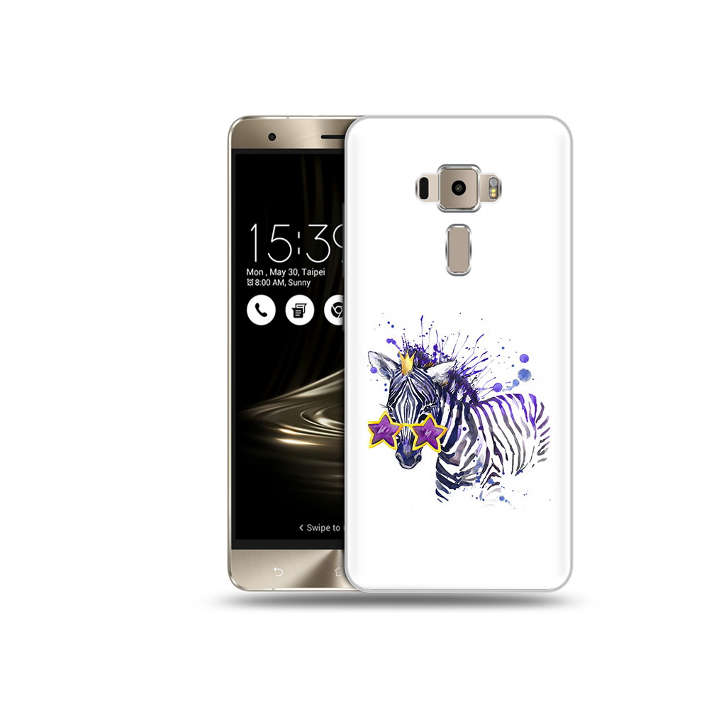 

Чехол MyPads Tocco для Asus ZenFone 3 Neo (ZE520KL) акварельная зебра (PT38045.651.215), Прозрачный, Tocco