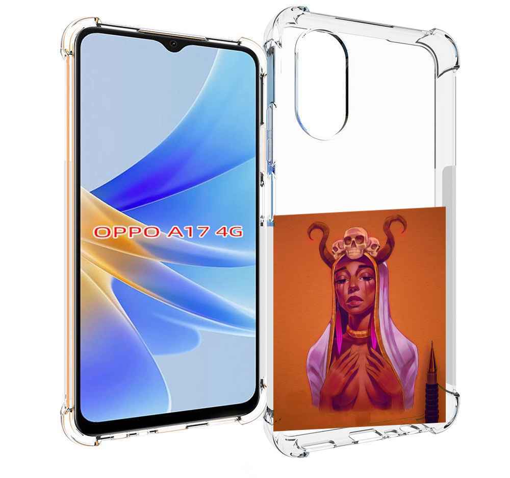 

Чехол MyPads античная-девушка для OPPO A17, Прозрачный, Tocco