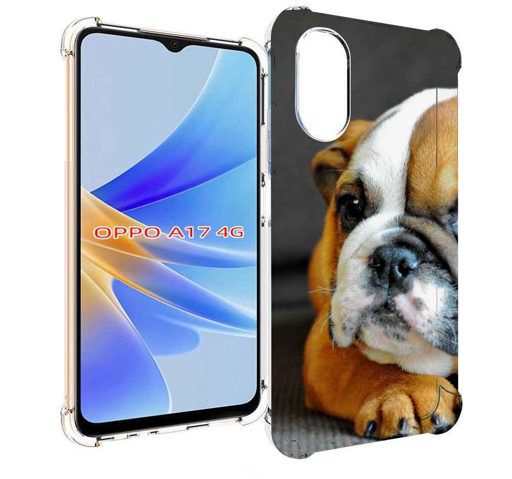 

Чехол MyPads англиискии бульдор для OPPO A17, Прозрачный, Tocco